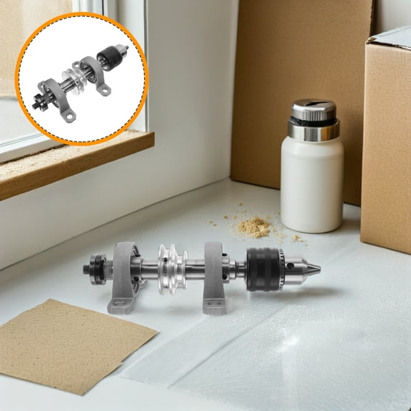 WRISTBIQUE 1 Set Woodworking Table Saw Spindle Seat Silver for DIY Enthusiasts Wide Compatibility