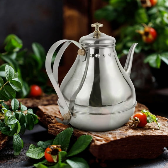 WRISTBIQUE Modern Stainless Steel Tea Kettle with Comfortable Handle Quick Boiling Water Pot