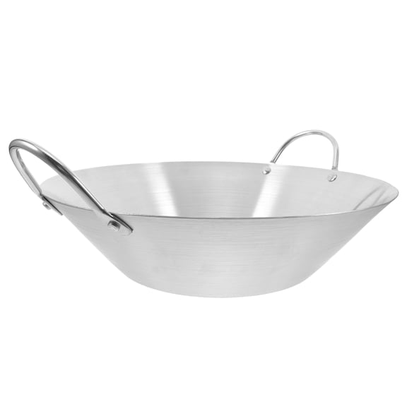 WRISTBIQUE Stainless Steel Cooking Pot Even Heat Distribution Stir Fry Skillet For Kitchen 1Pack