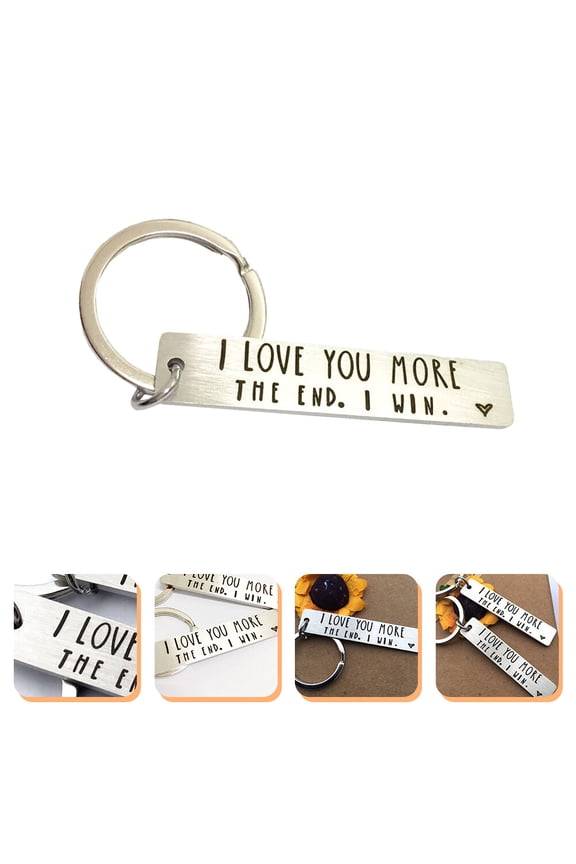 Boyfriend Keychain Stainless Steel Key Ring 1Set for Couples Home Use