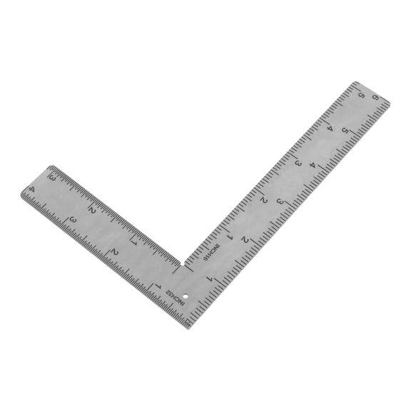 WRISTBIQUE Stainless Steel Layout Square, One-Piece Metal Measuring Tool for Tight Spaces, Accurate Marking & Woodworking