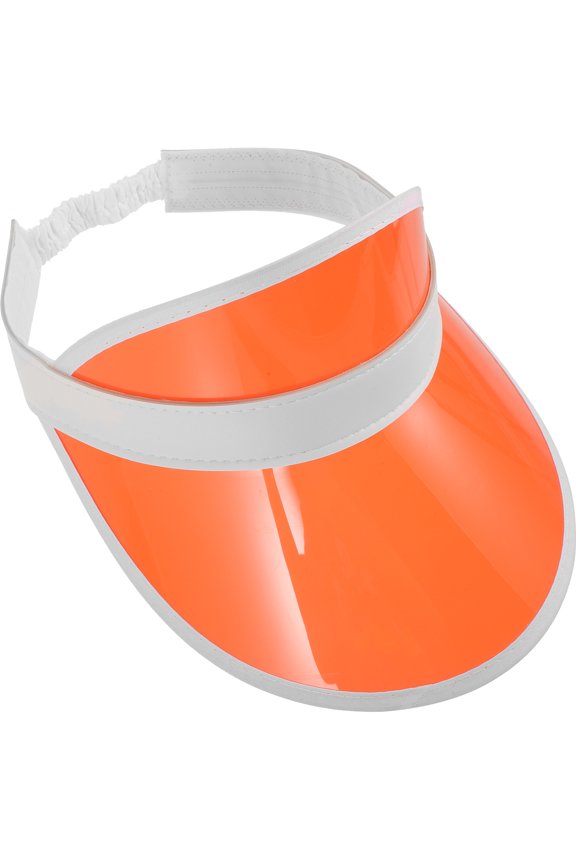 Wide Brim Sun Hat Women Orange 1Pack Fashionable Design PVC Fabric UV Protection Outdoor Activities