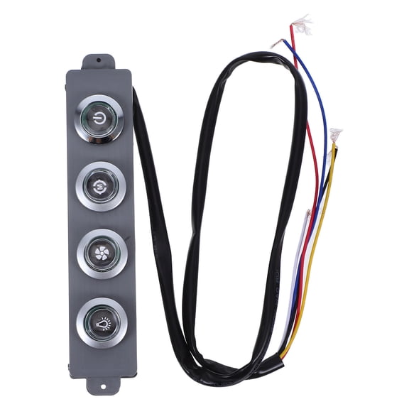 WRISTBIQUE Switch Button Control Panel 1 Set Grey Iron For Kitchen Appliance Users