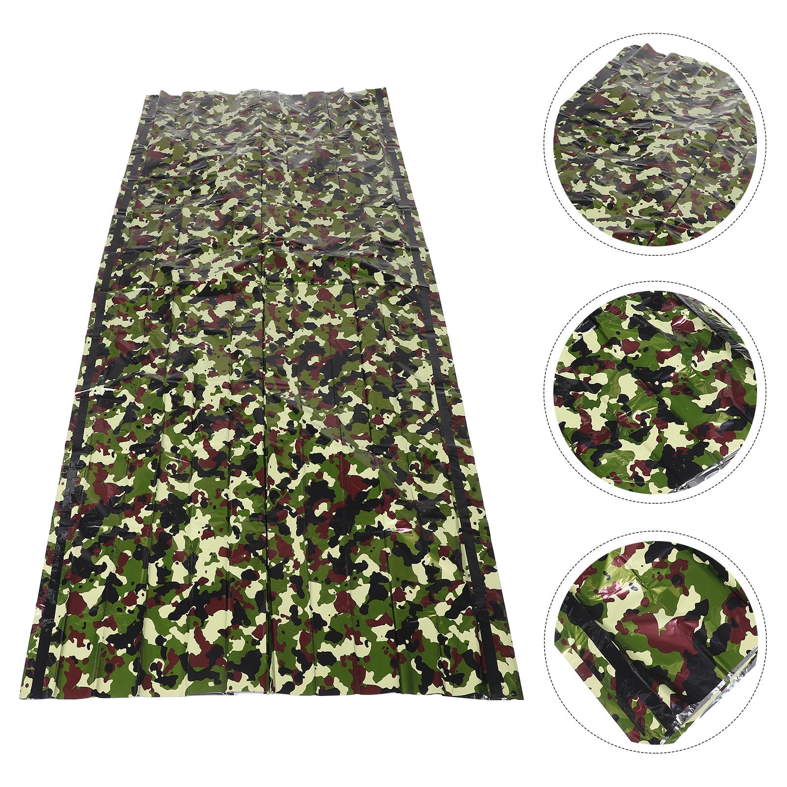 WRISTBIQUE Thermal Bivy Sack for Emergency Situations Camping Tarp Shelter 94.32X58.95X0.04in