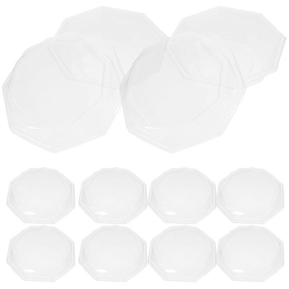 WRISTBIQUE Clear Serving Trays Fruit Serving Tray Plastic General Users Weddings 10 Set
