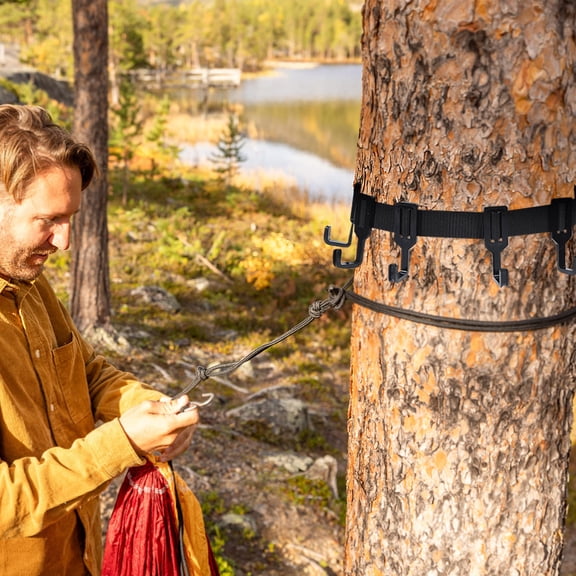 WRISTBIQUE Outdoor Camping Tree Anchors 1 Set by Wristbique for Hiking Hunting Garden Hammock and Swing Hook