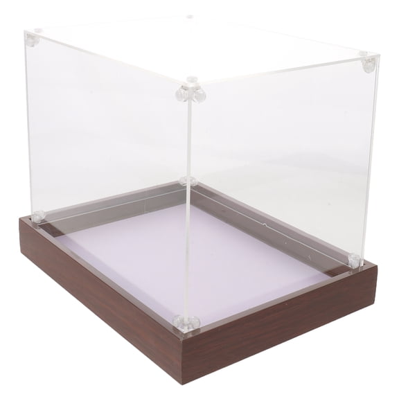 WRISTBIQUE Trophy Display Case, Wood & Acrylic Award Showcase Cabinet for Sports Memorabilia, Medals, Man Cave Decor