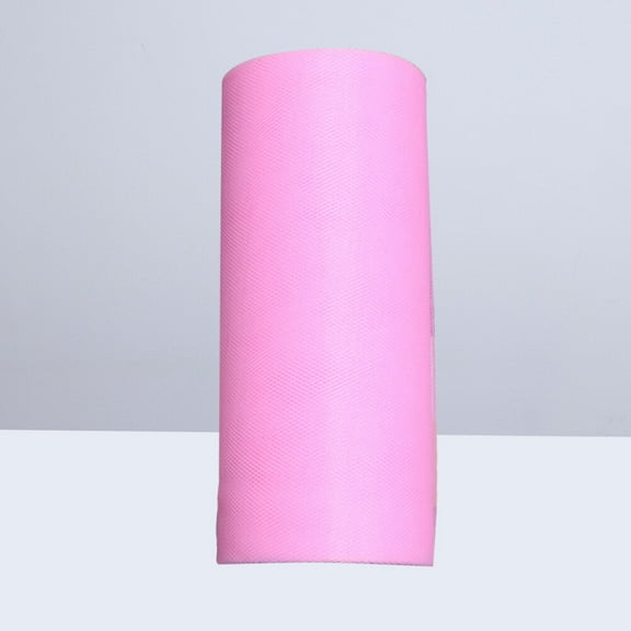 WRISTBIQUE Wedding Decorations For Home Party Tulle Spool Roll Pink 1Pcs