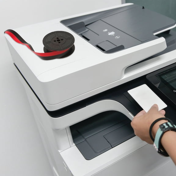 WRISTBIQUE Typewriter Parts Ribbon Black Printing Universal 1Pcs for Calculator 3.9x2x0.6in