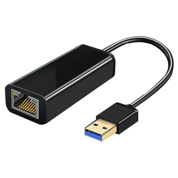 WRISTBIQUE USB to Network Adapter Ethernet Adapter for PC ABS Black 1Set