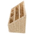 thumbnail image 1 of WRISTBIQUE Elegant Design Desk Storage Basket Handwoven Wicker Organizer Paper Rope Iron 1Pack, 1 of 7