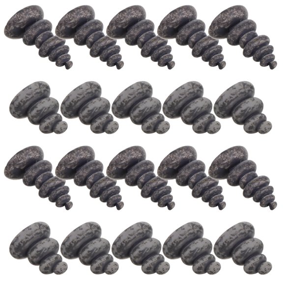 WRISTBIQUE Vintage Resin Rock Sculpture Set, 20 Pcs Mini Stacking Stones for Zen Style Decor
