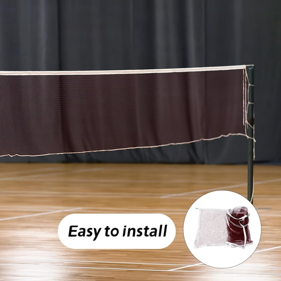 WRISTBIQUE Sports Net Indoor Badminton Net Red 1Pack Easy Setup