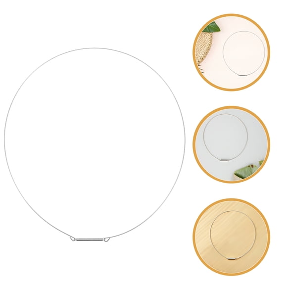 WRISTBIQUE 3Pcs Washing Machine Door Seal Spring Clamp Plated Silver Steel Retaining Ring Parts