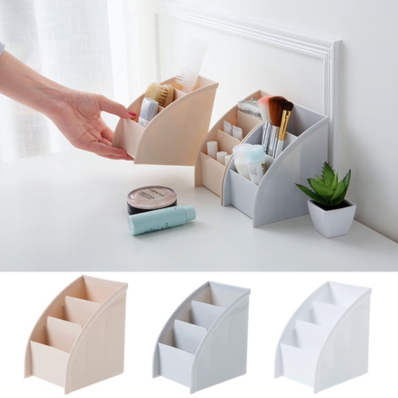 WRISTBIQUE White Trapezoidal Finishing Box 1Pack Perfect for Bathroom and Desktop Organizer