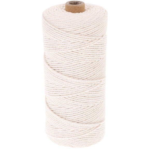 WRISTBIQUE Wrapping Cotton Twine 1 Roll Cotton Cooking Twines Beige for Kitchen and DIY Use