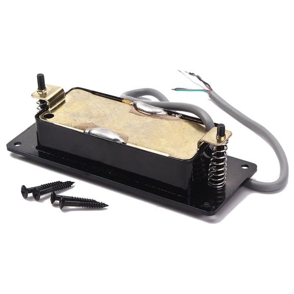 WRISTBIQUE GML02 Mini Pickup Set, Black Electric Bass Guitar Pickup Replacement Parts, 1 Set Guitar Accessories Kit