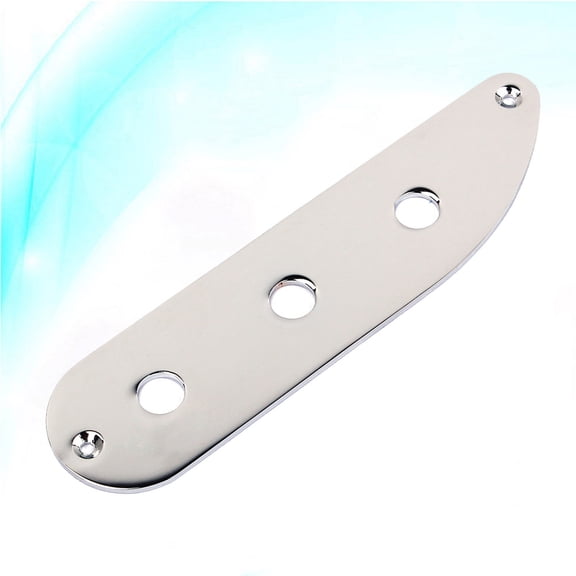 WRISTBIQUE Loaded Guitar Control Plate GE214 Silver Metal 1Pack for Guitarists