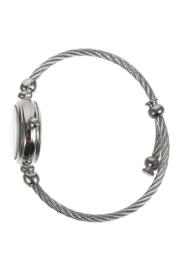 Cuff Watches For Women Bracelet Watch Metal Black 1Pcs