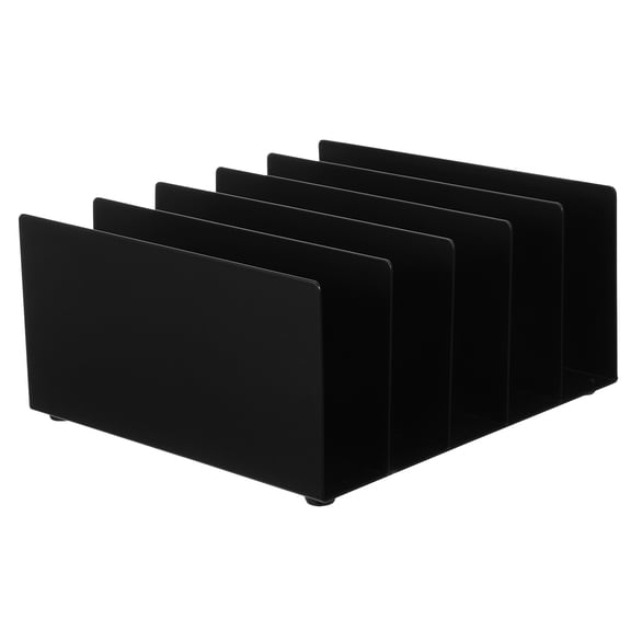 WRISTBIQUE Black Desk Organizer and Paper Sorter, Multi-Compartment Office Storage, 1 Set