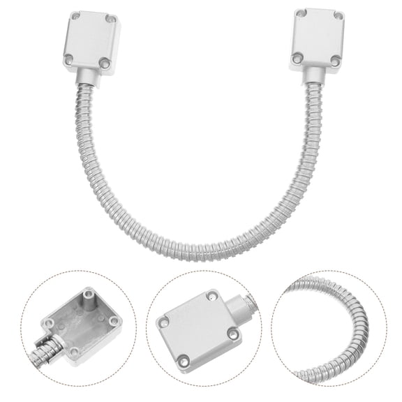 WRISTBIQUE Stainless Steel Door Loop Protector Heavy Duty Access Control Cable Defender for Home