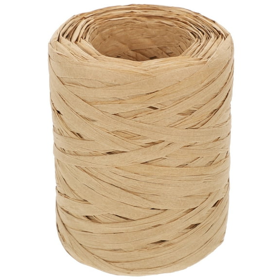 WRISTBIQUE Rope Raffia Paper Ribbon for Crafts 1 Roll 7.5X7.5X9.5CM