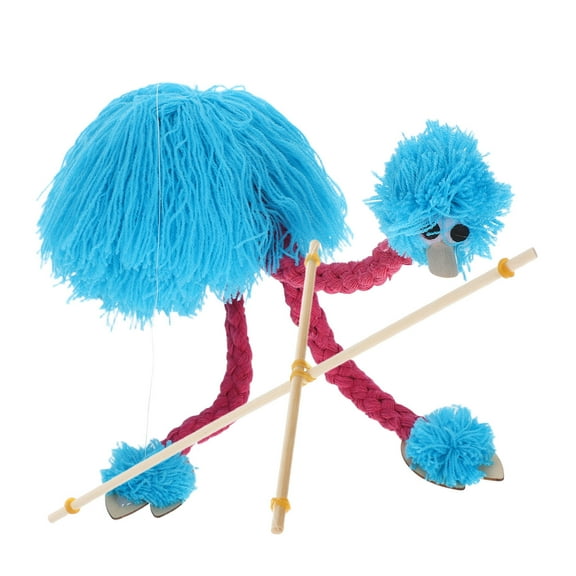 WRISTBIQUE Hand Held Plush Toys Marionette Puppet Toy Sky-Blue Pine 1Pack