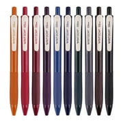 WRITECH Retractable Gel Pens Quick Dry Ink Pens Fine Point 0.5mm 10 Assorted Unique Vintage Colors For Journaling Notetaking and Drawing