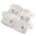 thumbnail image 1 of WRITWAA Women's White Fingerless Gloves, 1 Pair Winter Warm Stretchy Polyester Hand Gloves for Outdoor and Everyday Use, 1 of 8