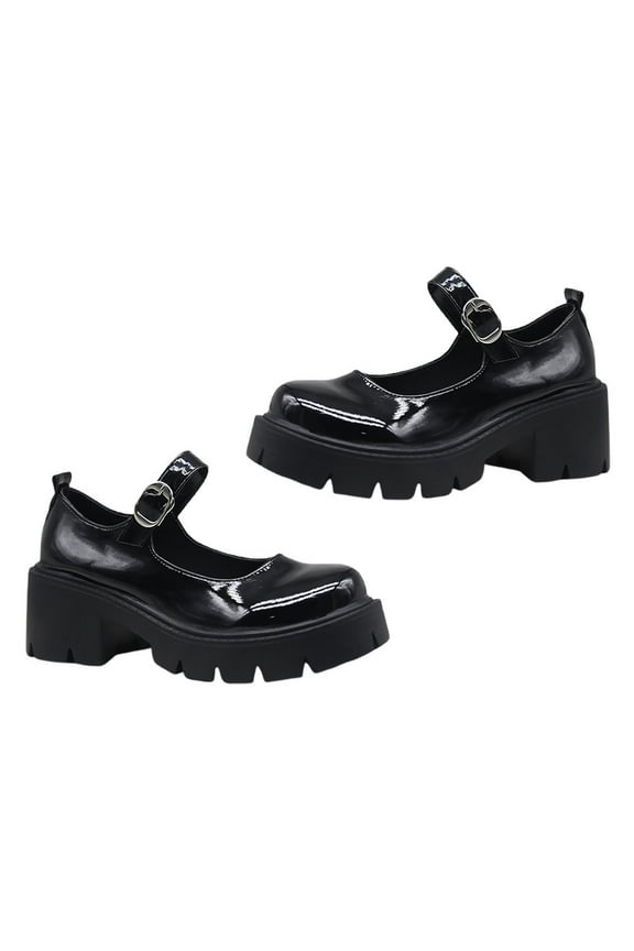 Women's Black PU Breathable Shoes, Lightweight and Comfortable, Easy to Wear for Daily Casual Use, 1 Pair