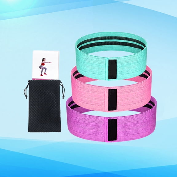 WRITWAA 1Set Lightweight Hip Elastic Band for Home Exercise and Outdoor Sports Use