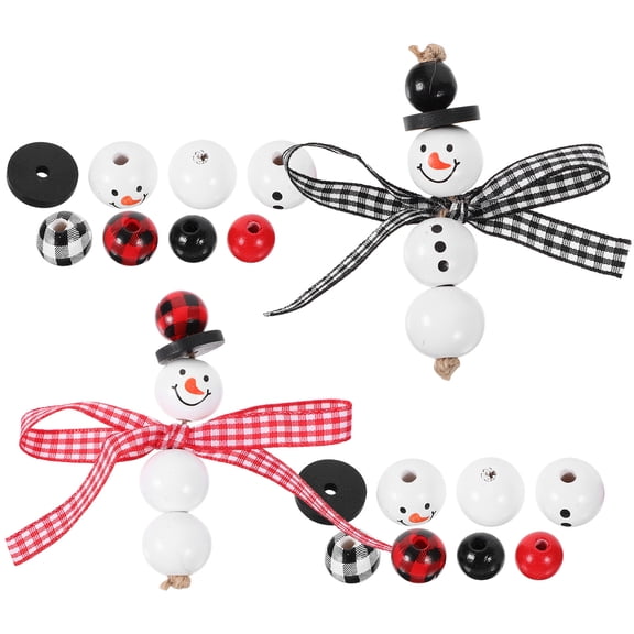 WRITWAA 1 Set Bead Ornament Kits Assorted Color for Christmas Projects and Family Fun