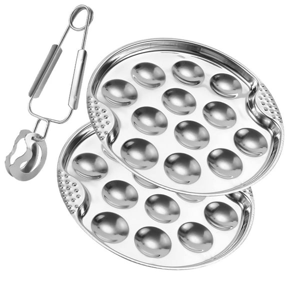 WRITWAA Stainless Steel Escargot Oven Pan Set for Home Cooking, Baking Dish for Snail Recipes and Appetizers