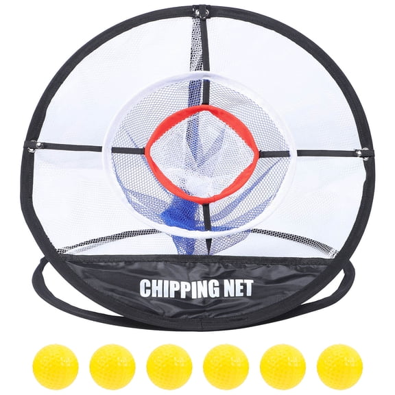 WRITWAA Portable Golf Chipping Practice Net Nylon Mesh Multi-Use Golf Training Set for Backyard and Driving Range