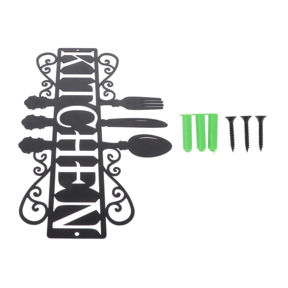 WRITWAA 1 Set Industrial Style Wall Art for Dining Room Iron Decor for Kitchen