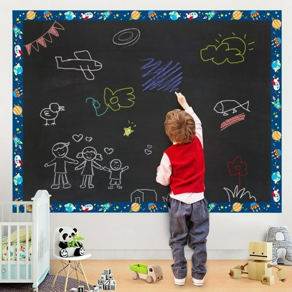 WRITWAA Black Chalkboard Wall Decal Removable PVC Material for Home Office School 1 Piece
