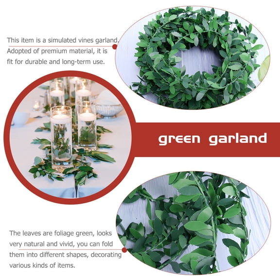 WRITWAA 1 Set Wire Leave Vine For Wedding And Ceremony Decor