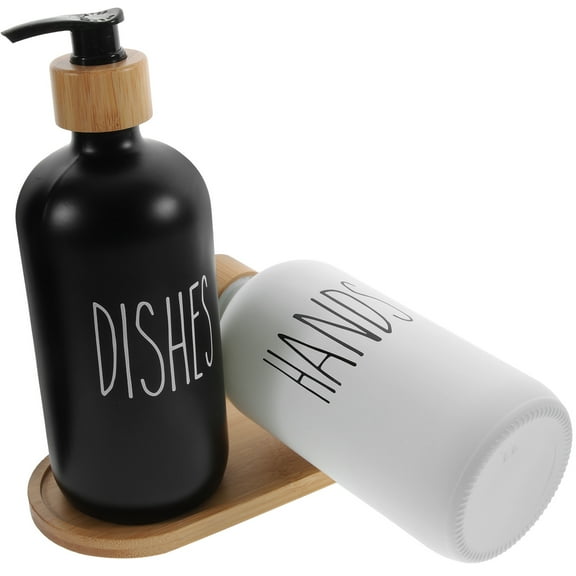 WRITWAA 1Set Decorative Soap and Lotion Dispenser Set with Sturdy Rust Resistant Pump