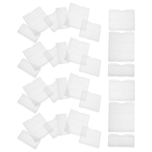 WRITWAA Portable Lab Slide Case White Plastic 30Pcs