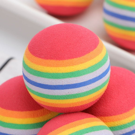 WRITWAA 10 Pcs Approach Shot Practice Golf Balls Synthetic Material Floating Sponge Balls