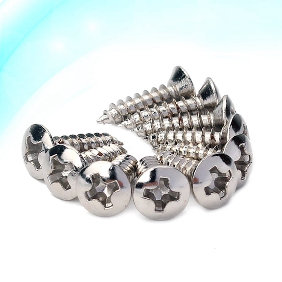 WRITWAA 10 Pcs Pick Guard Screws Iron Mounting Hardware for Guitar Maintenance and Repair