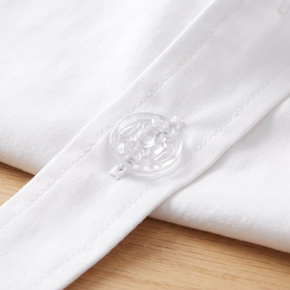 WRITWAA 100Pcs White Invisible Snaps for DIY Crafts Perfect for Sewing and Knitting Projects