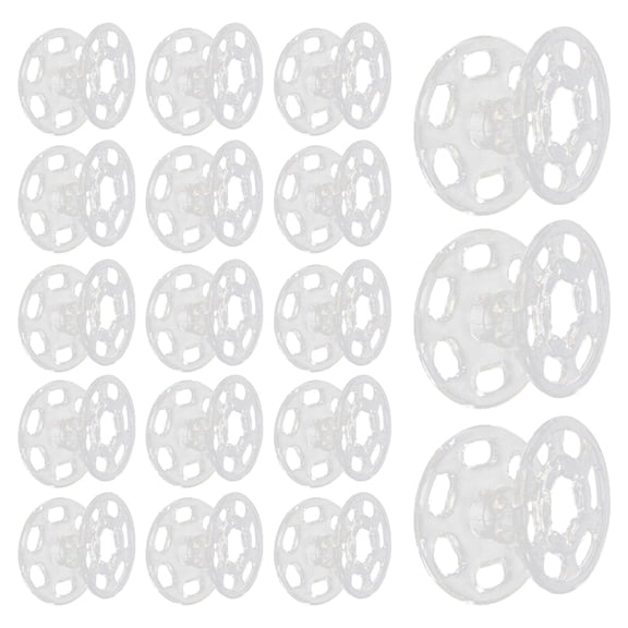 WRITWAA 100Pcs Sew Detachable Button Transparent Invisible Button Resin Clear for and DIY
