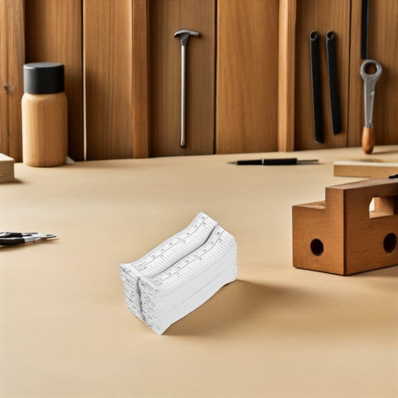 WRITWAA 100Pcs Disposable Paper Tape Measure White Tailor Dual Sided Measurement Ruler for Accurate Use