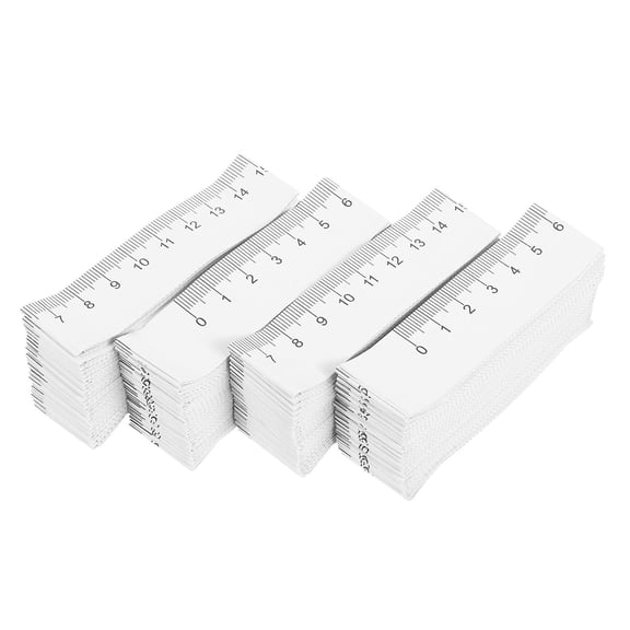 WRITWAA 100Pcs Double Sided Paper Measuring Tape White Disposable for Accurate Measurements