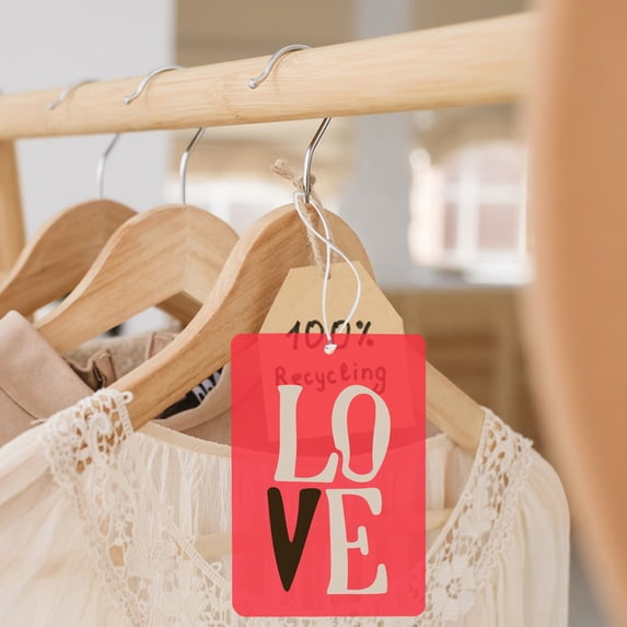 WRITWAA Assorted Color Plastic Price Tags for Labeling Waterproof and 100Pcs