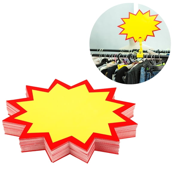 WRITWAA 100pcs Paper Price Tags for Retail Store Supermarket Use, 100 Sheets