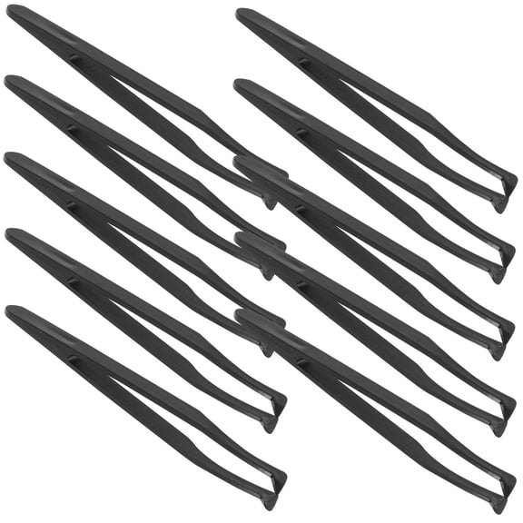 WRITWAA 10Pcs Precision Plastic Tweezers Kit for Arts Electronics and Jewelry Making