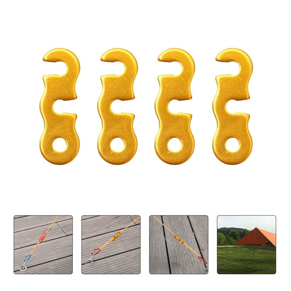 WRITWAA 10Pcs Aluminum Alloy Tent Rope Buckle for Wind Resistance in Outdoor Camping