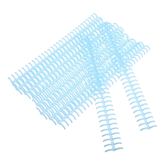 WRITWAA 10Pcs Blue Plastic Loose Leaf Binder Rings 30 Hole Binding Combs for Office Notebooks
